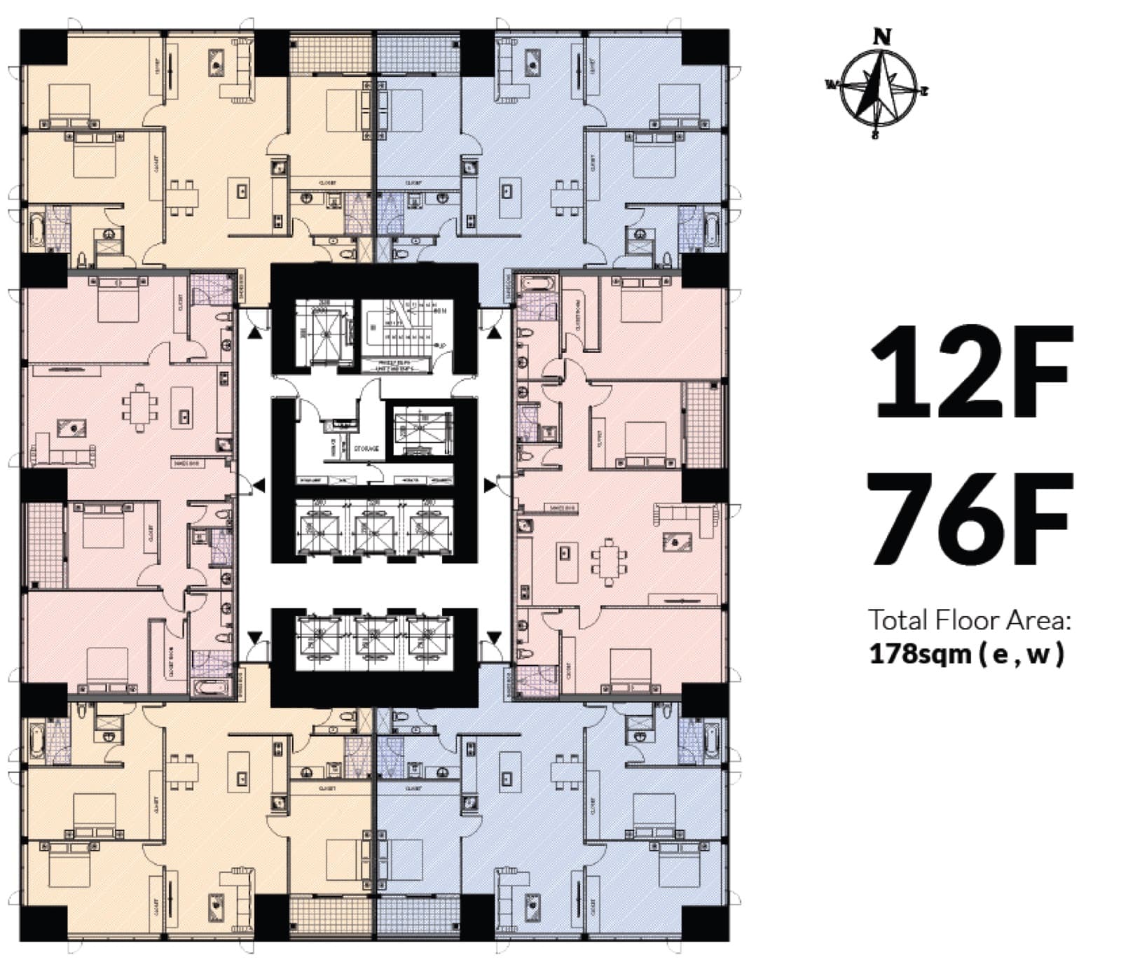 J-Tower 3 floor plan 1